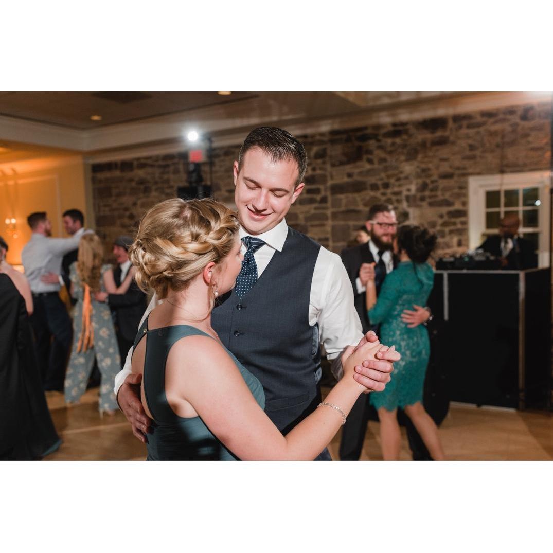 Peter and Moira at Moira's best friend's wedding in October of 2017.