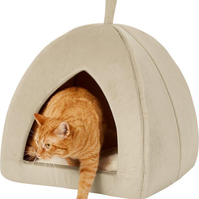 Frisco Cat/Dog Tent Bed, Sandy Beige