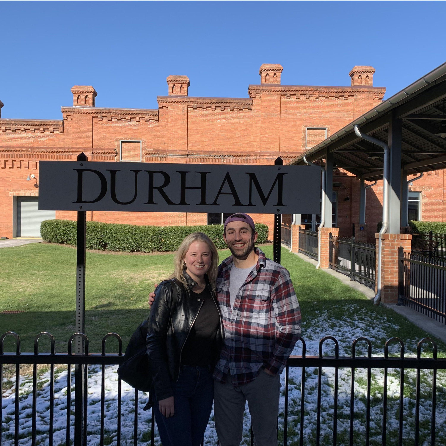 Our 3rd date: Amtrak from Raleigh to Durham for a "Durham Day"