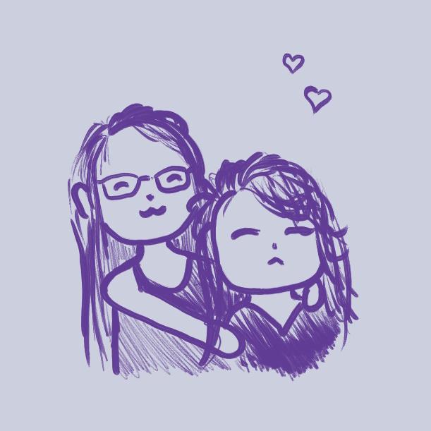 Part of a gift I made for Kat celebrating our first anniversary / Un dessin fait par Edward pour célébrer notre premier anniversaire