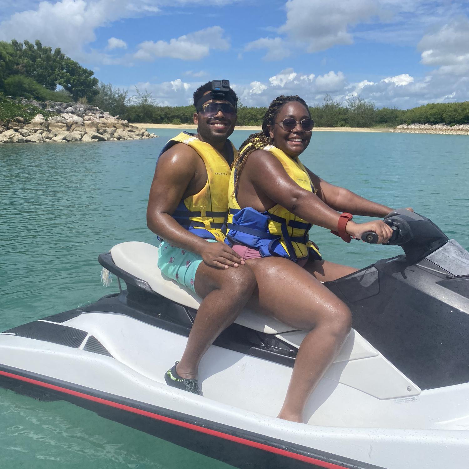 On this day in Fiji, we learned that Mariah is the better driver when it comes to jet skis