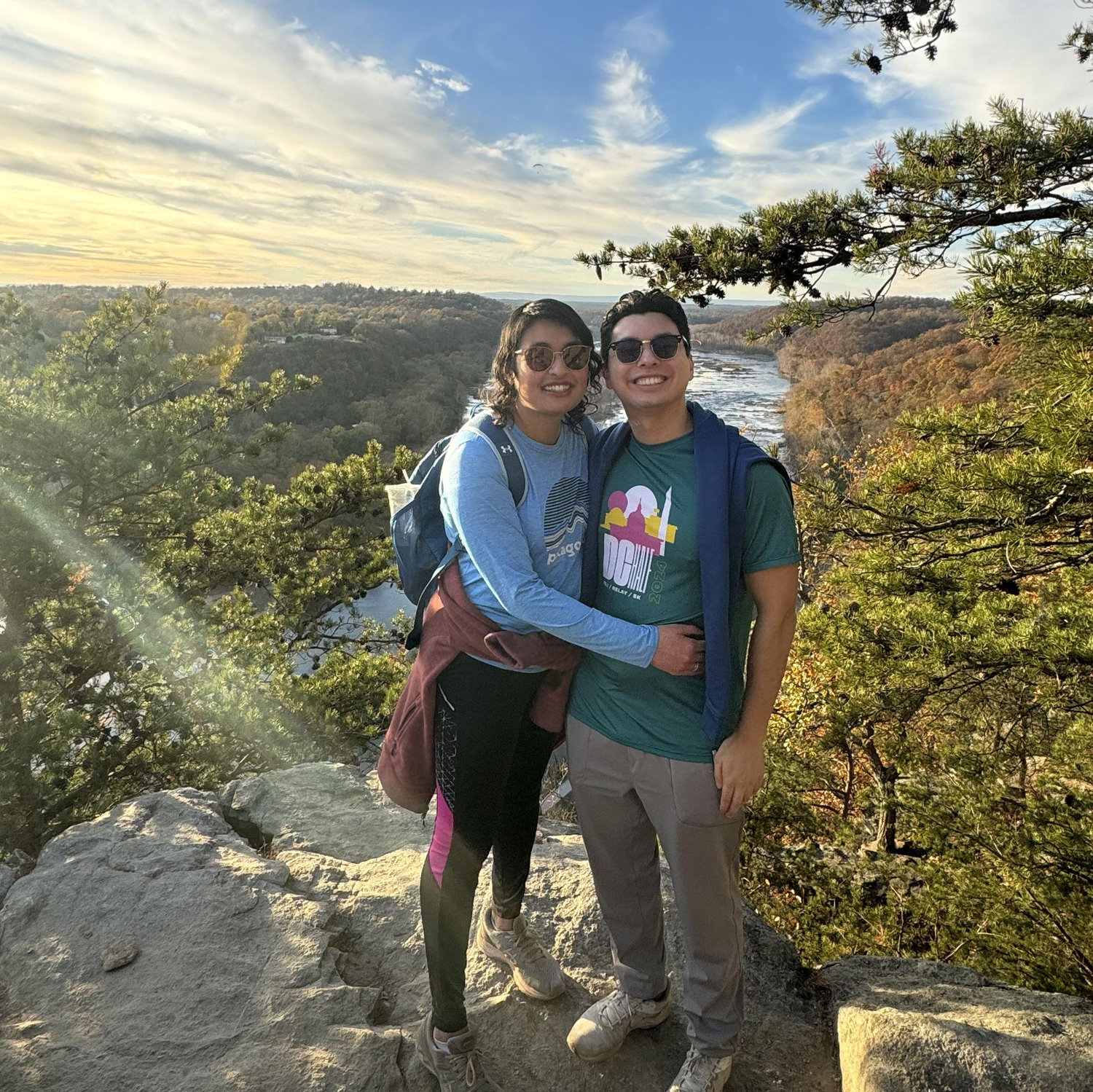 Hiking in Harper's Ferry, West Virginia! Hiking is one of our favorite things to do together