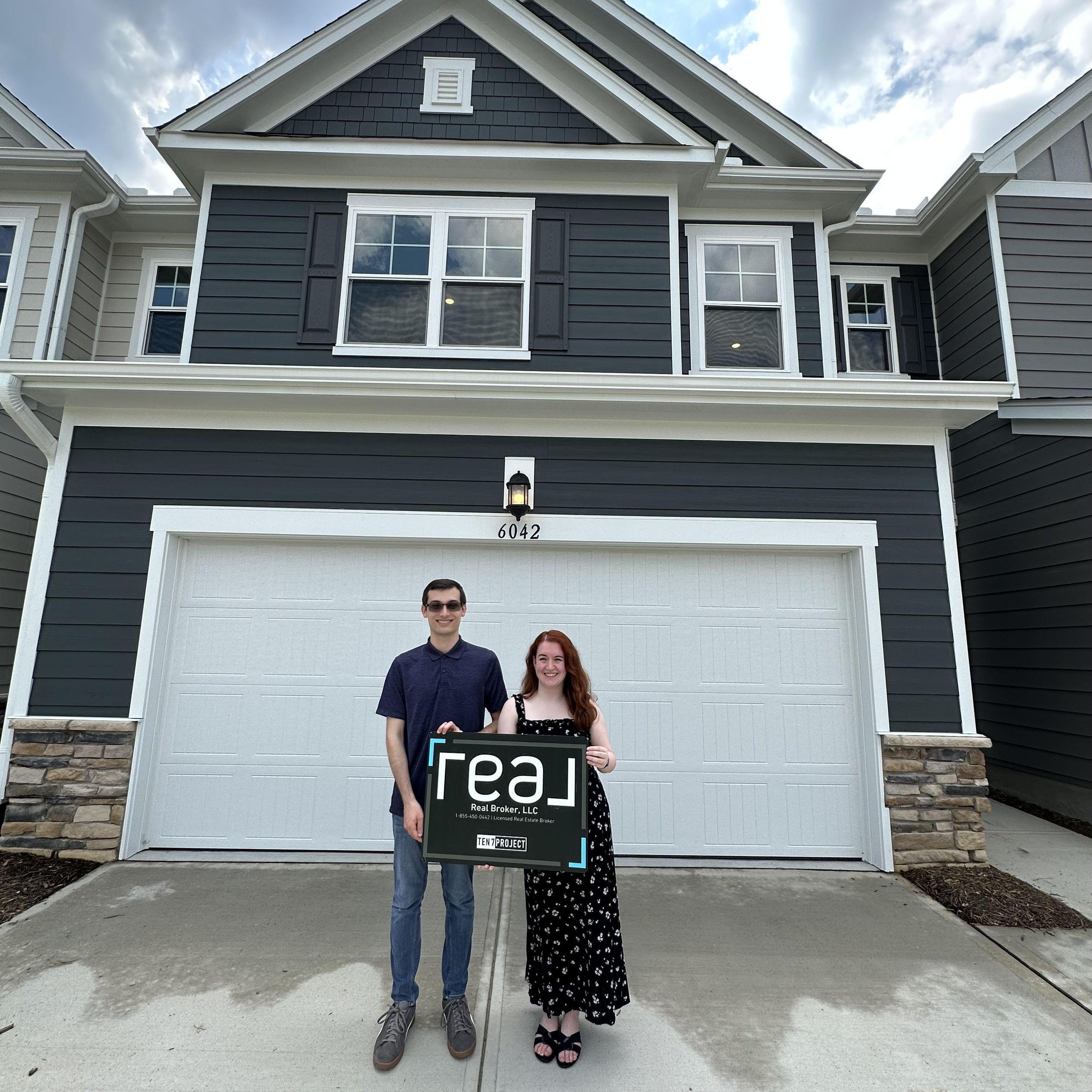 Celebrating being new homeowners!