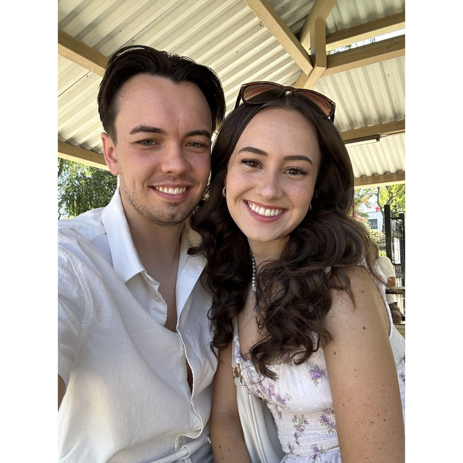 Moments before getting engaged