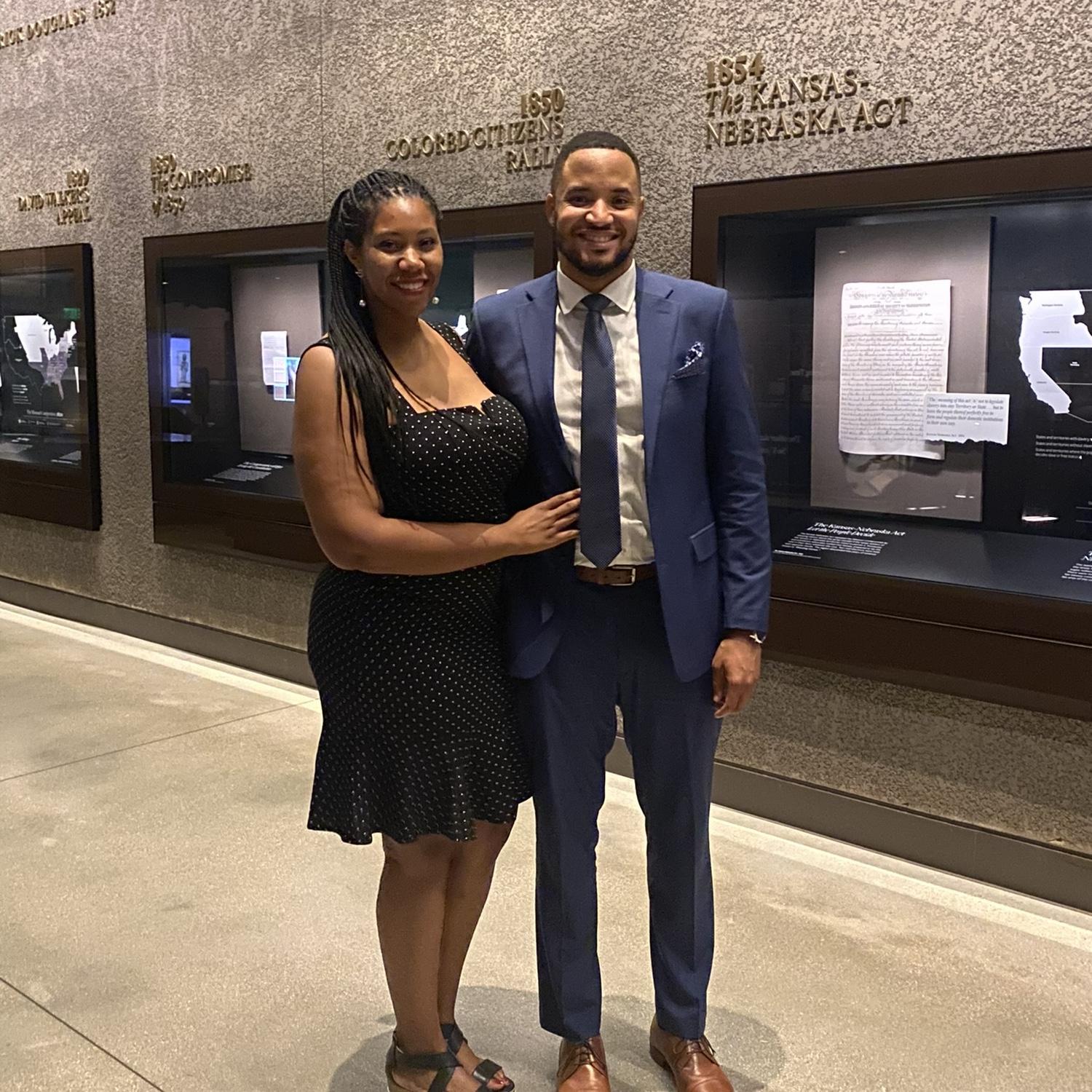 Sarah & Charles at a dinner at the National Museum of African American History and Culture.