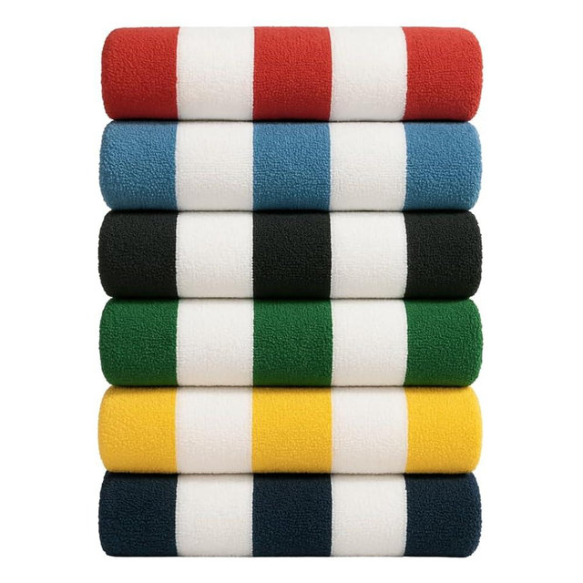 9Threads Cotton Turkish Beach Towel with Towels Oversized 30"x60" Pool Absorbent Extra Large Quick Dry Sand Travel Towel (Cabana Mix, 6 Pack)