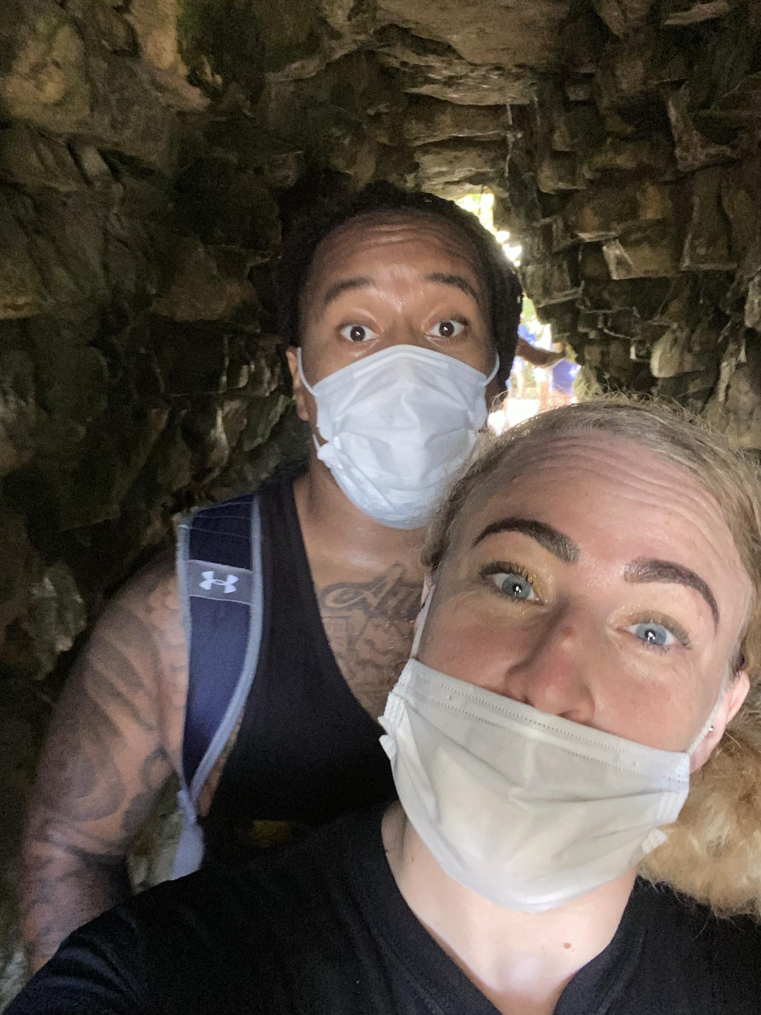 Exploring the Tulum ruins in Mexico.
