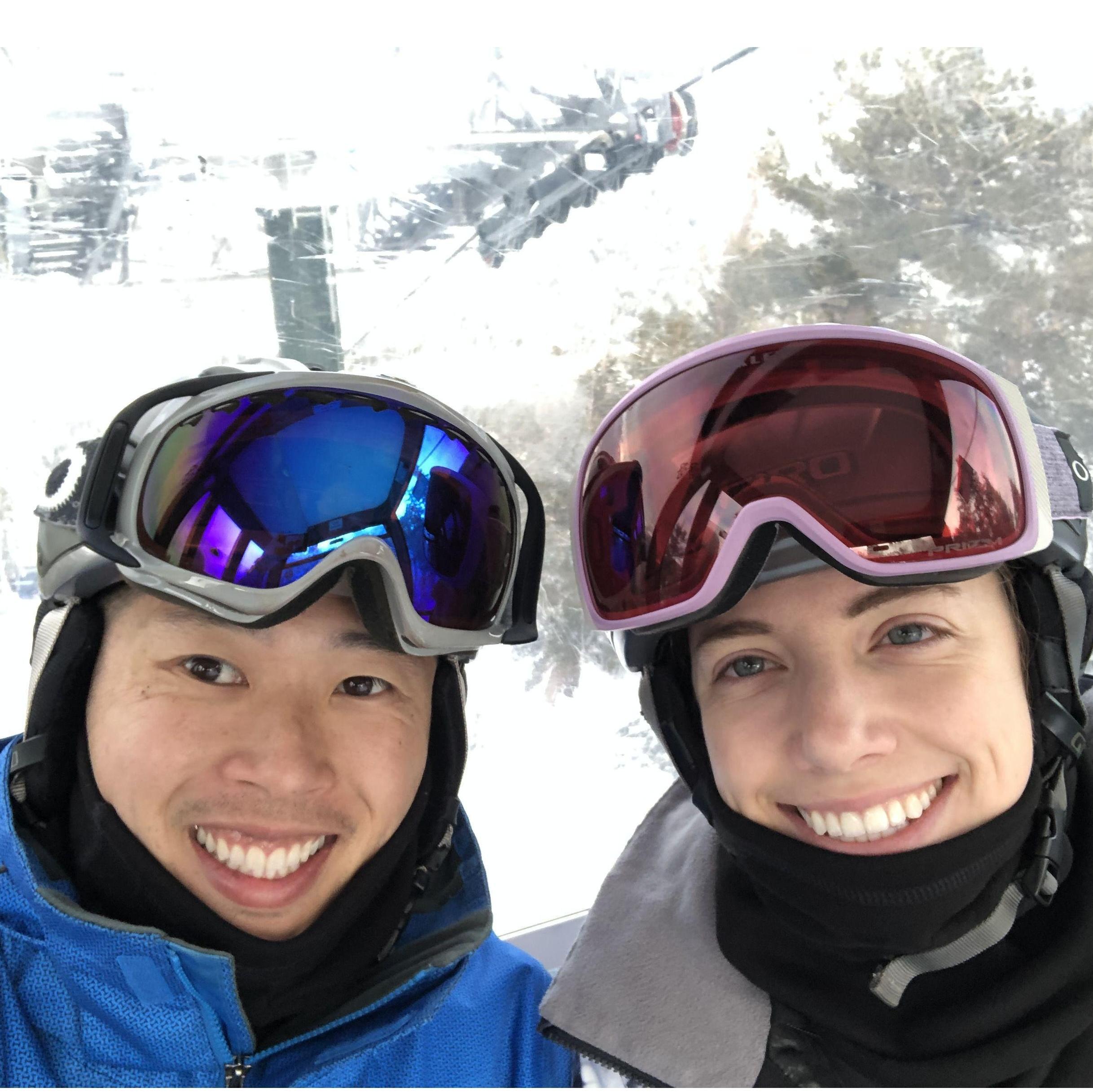 Calvin has watched Lucy ungracefully fall while snowboarding many, many times