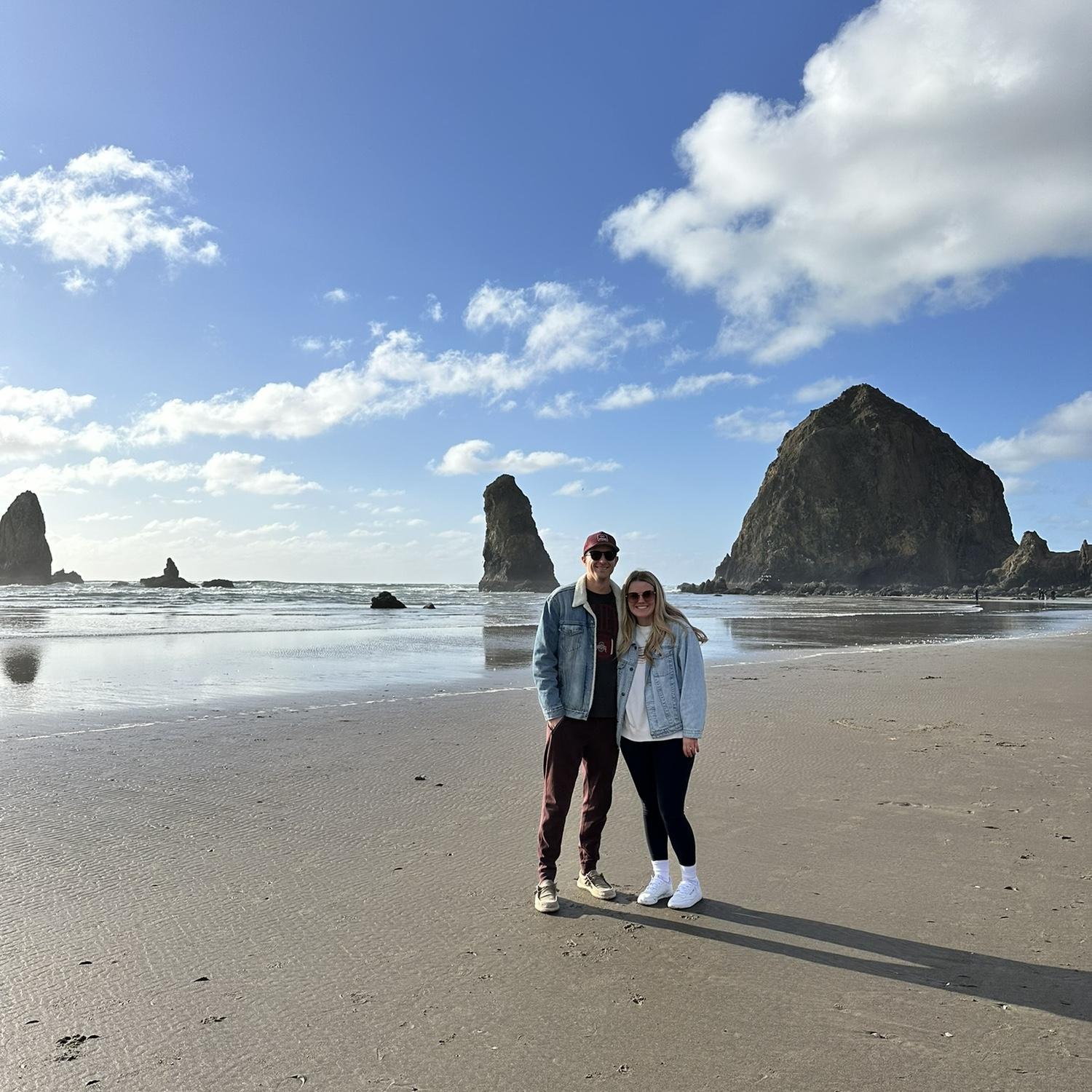 April 5, 2024 - Cannon Beach in Oregon.