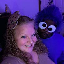 Cookie Monster and a Cookie for Halloween