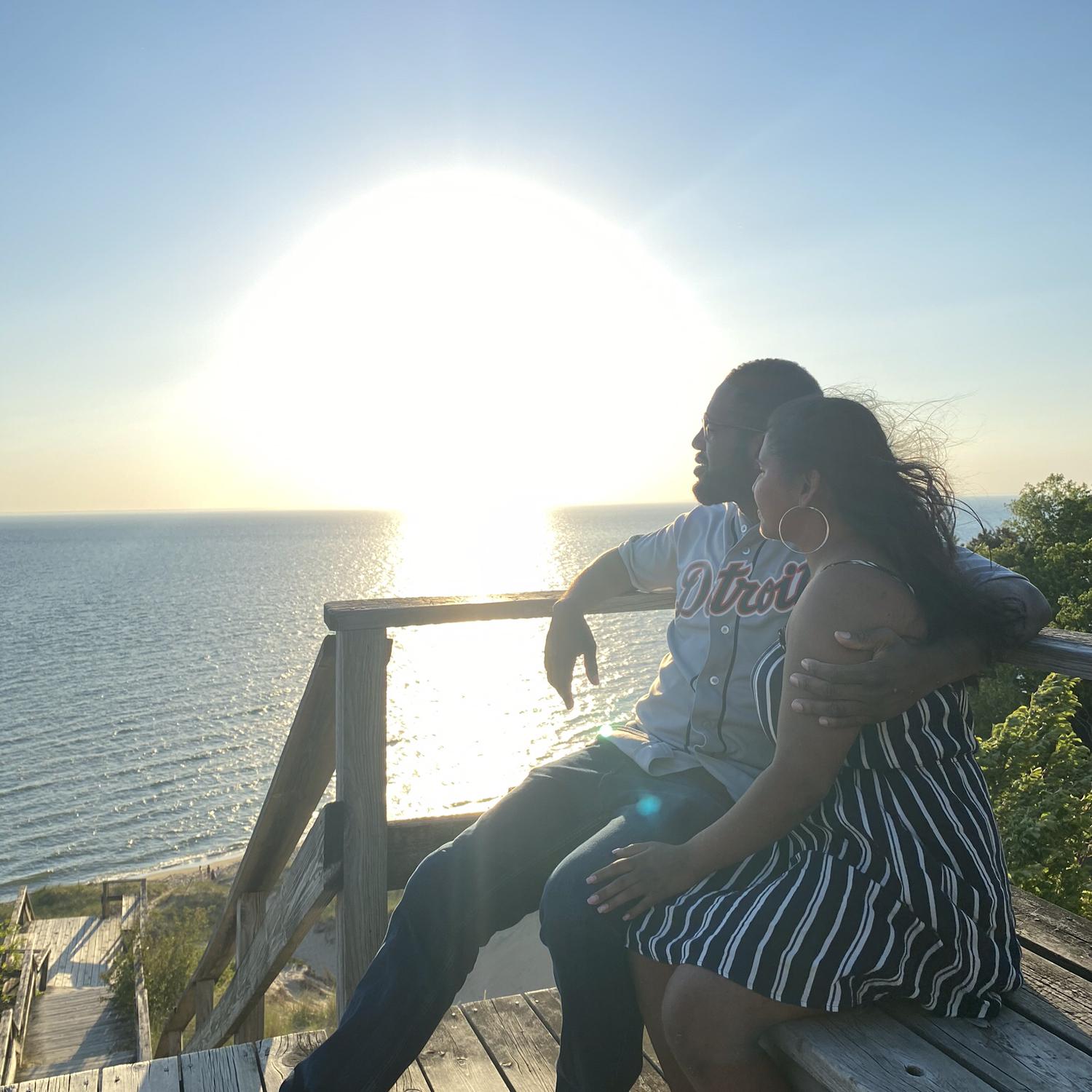 Our first time going to the beach together. 
~ June 2021~
