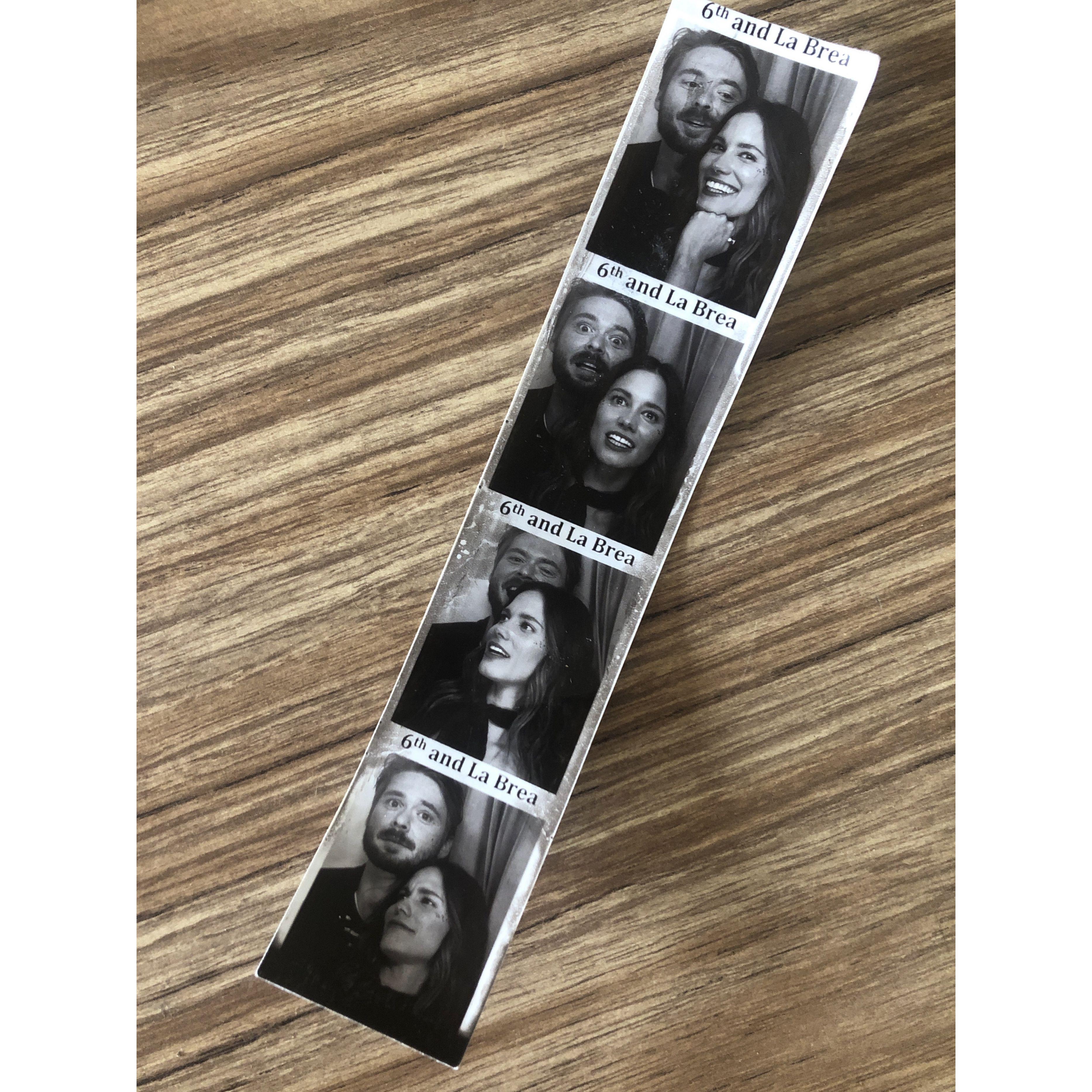 The first photobooth picture we took together. This is very special because it is the night we decided to make us official and say "I love you" | 12/05/2019