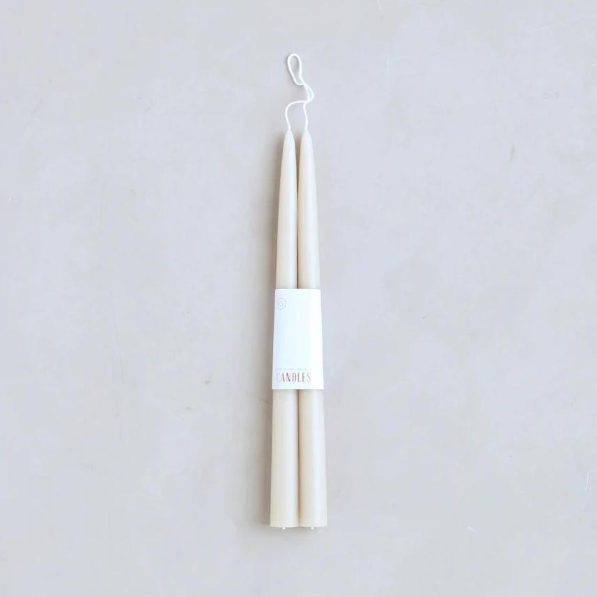 Dipped Taper Candles Parchment | 12"