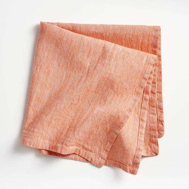 Crate and Barrel Melon Chambray Napkin