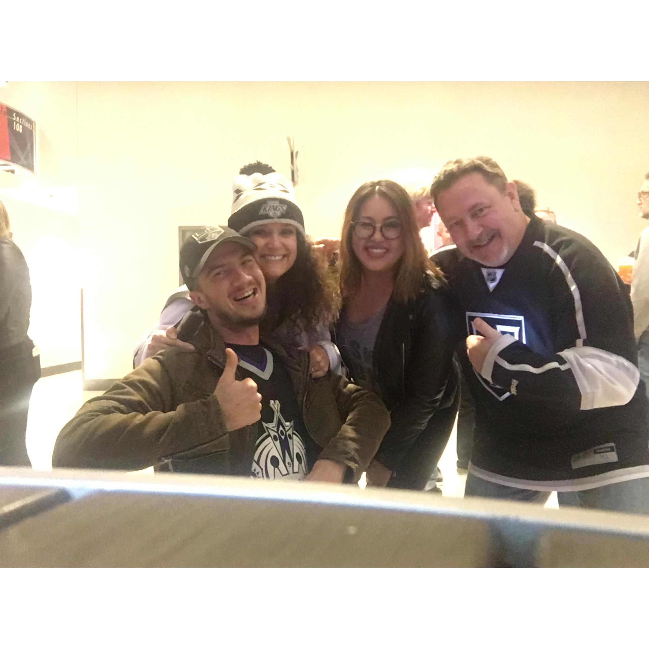 We met some crazy people at the Los Angeles Kings Game