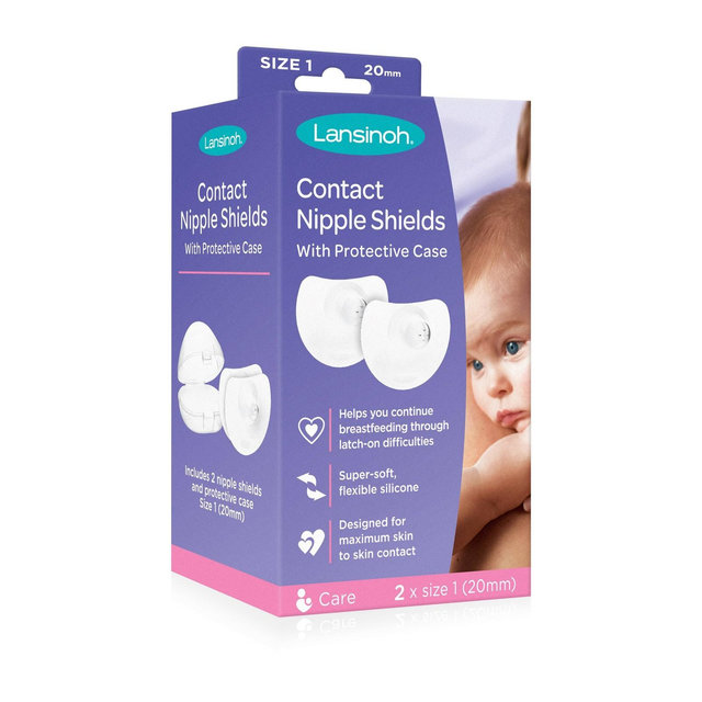 Lansinoh Contact Nipple Shields - 20mm - 2ct