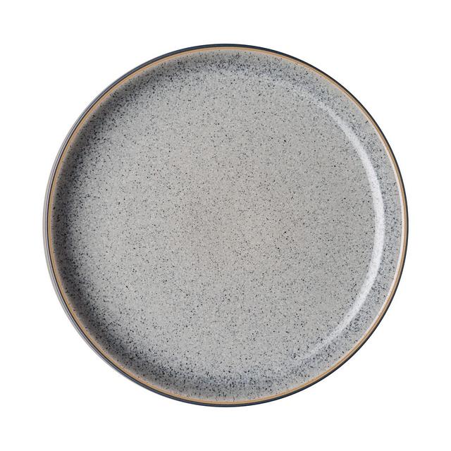Denby Studio Craft Grey 4 Piece Coupe Dinner Plate Set