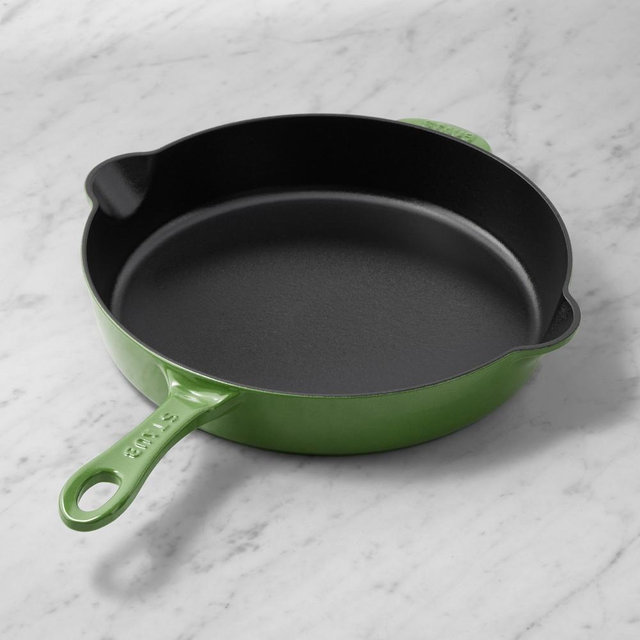 Staub Enameled Cast Iron Traditional Deep Skillet, 11", Pistachio