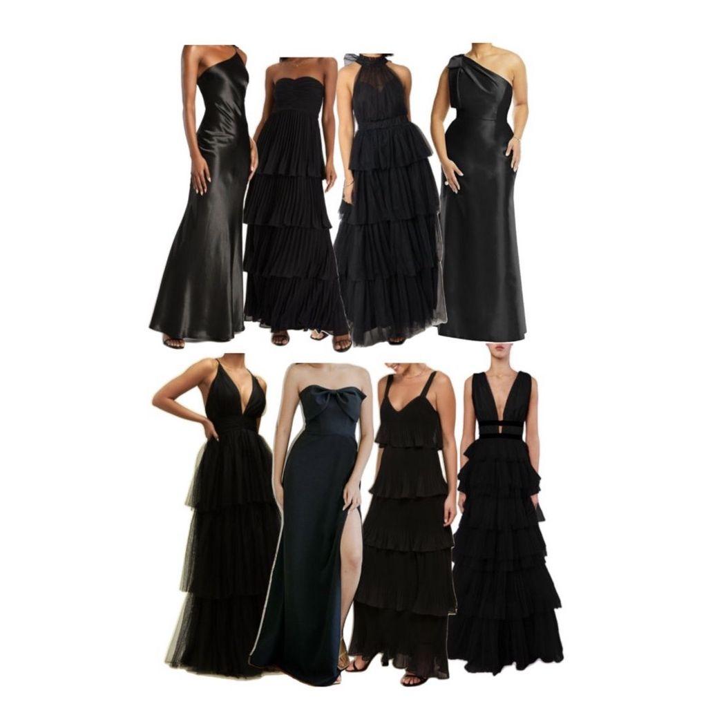 Black Tie Dress Examples for Women