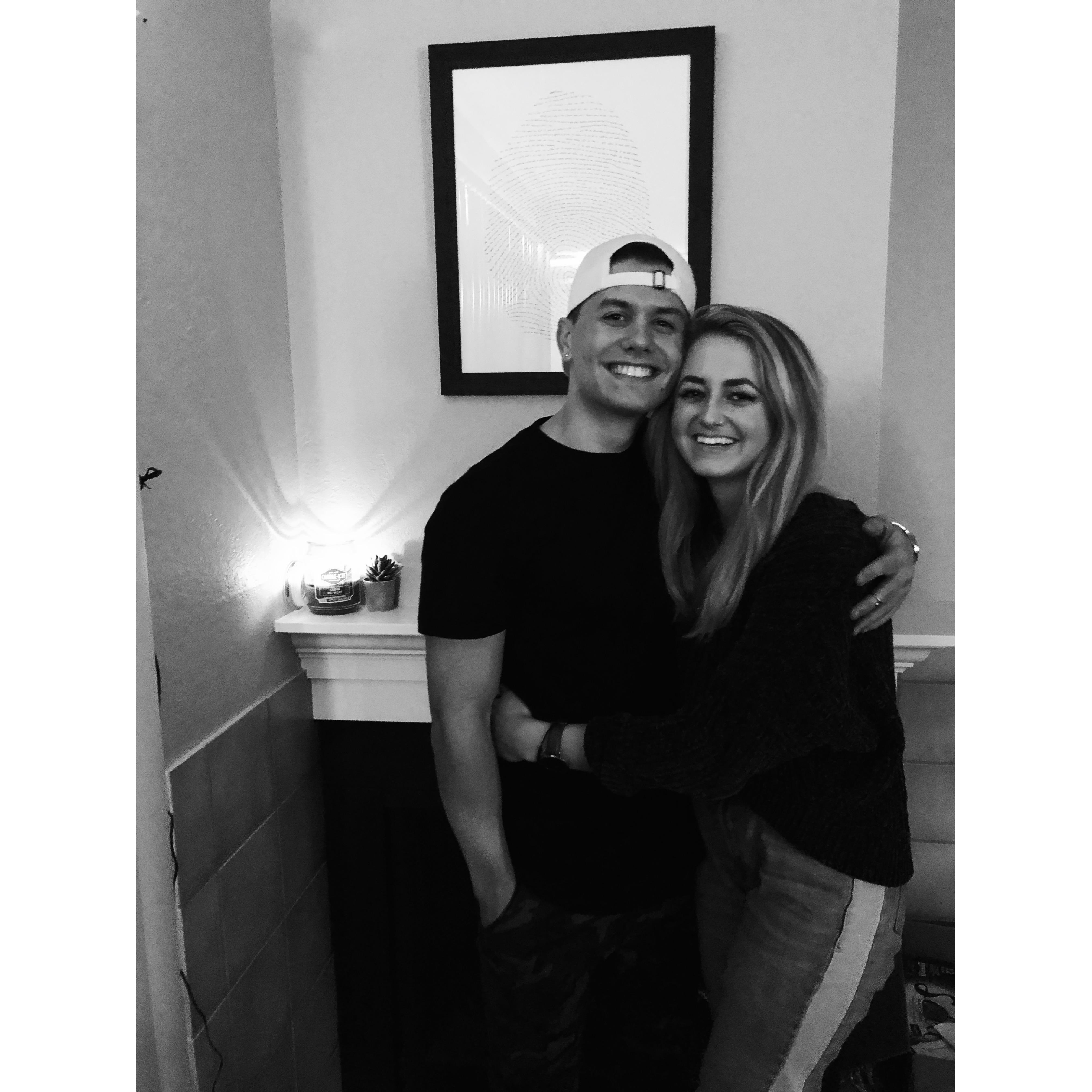 Our first photo together :)