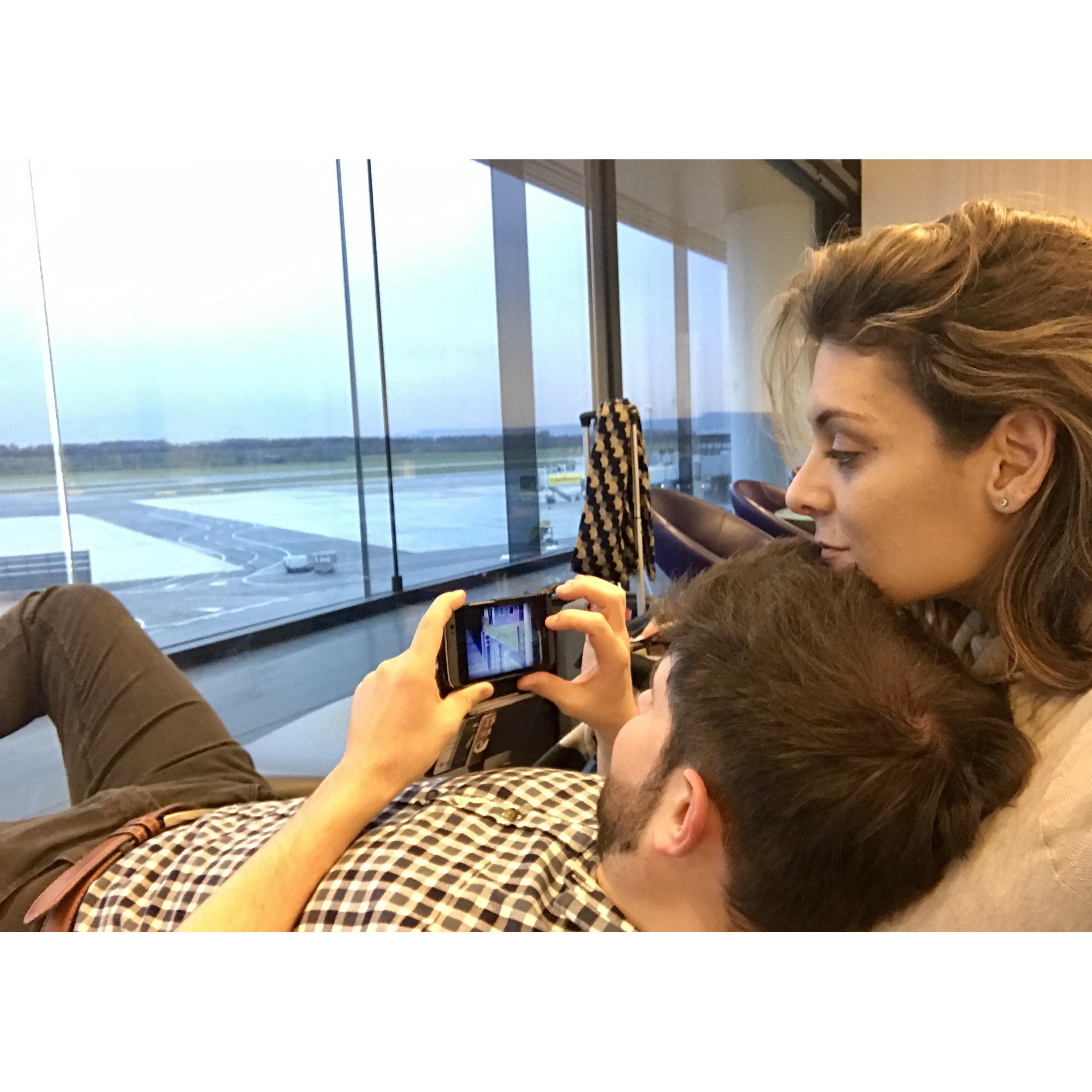 Some airport lounge somewhere in the world