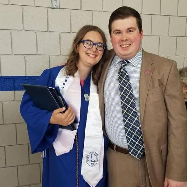 2018, Mary's graduation from Indiana State