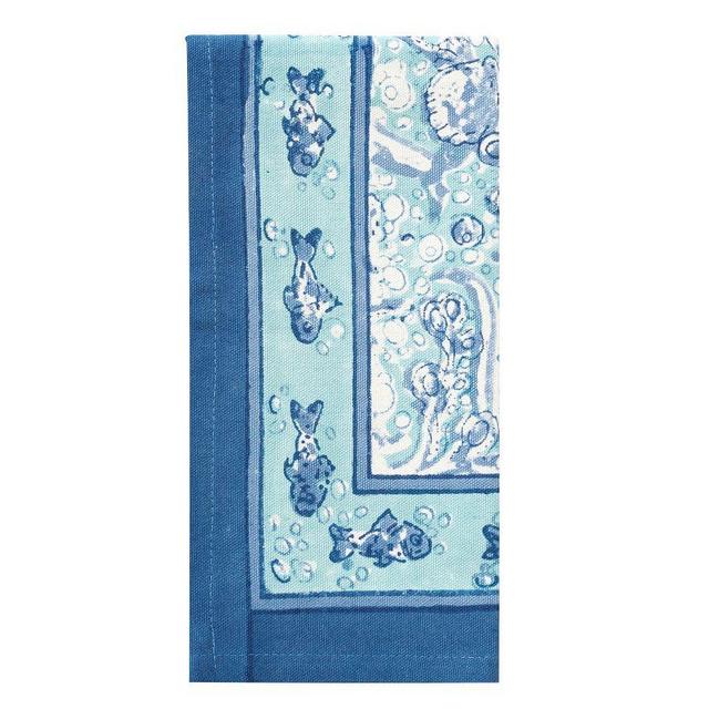 La Mer Tea Towels - Set of 3, Aqua