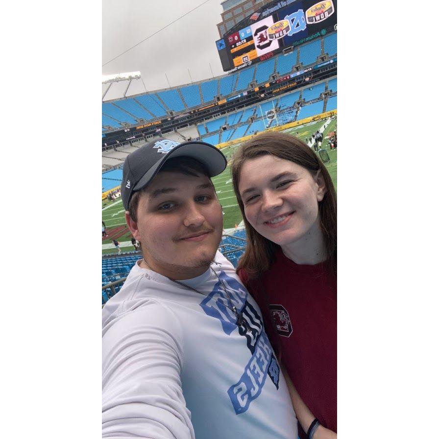 Duke's Mayo Bowl in December of 2021 with our split relationship of USC and UNC