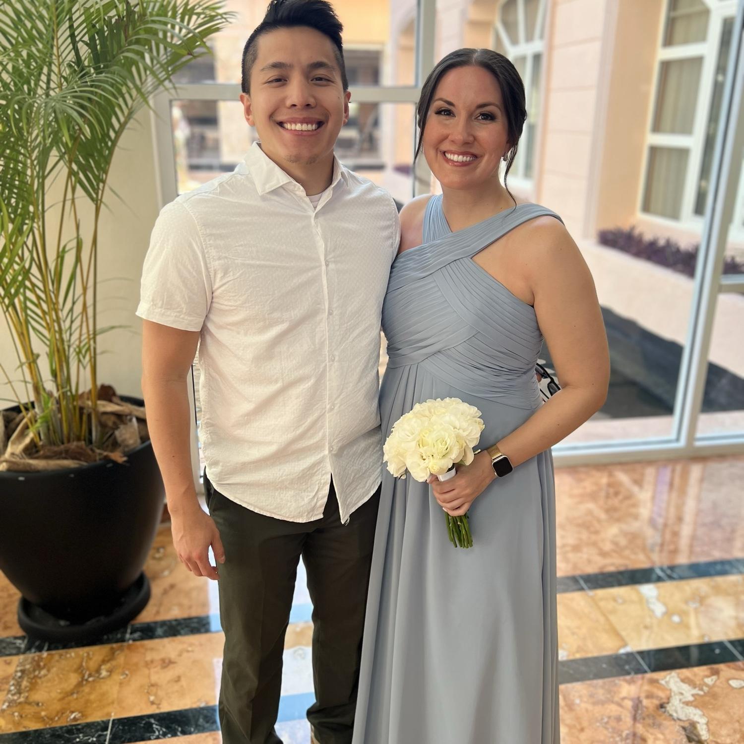 Celebrating our friend's wedding while at a sister Excellence Resort!