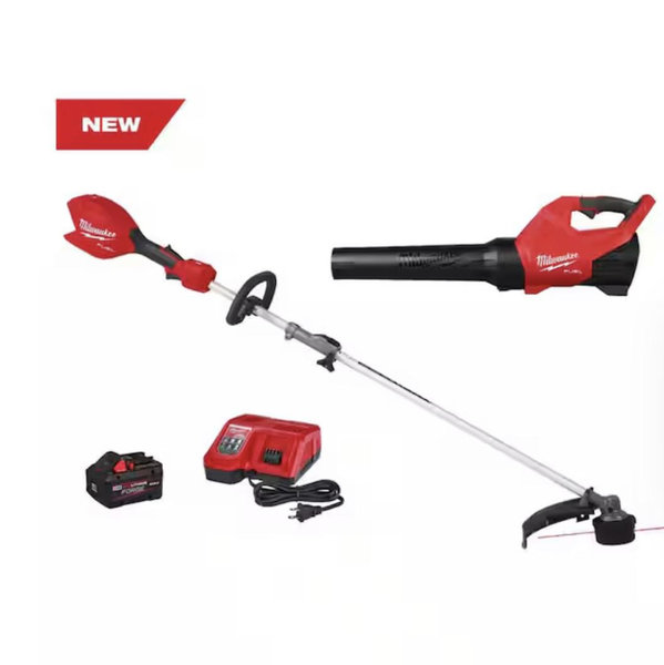 M18 FUEL 18-Volt 16 in. Brushless Cordless Electric QUIK-LOK String Trimmer/Blower Combo Kit w/8.0 Battery (2-Tool)