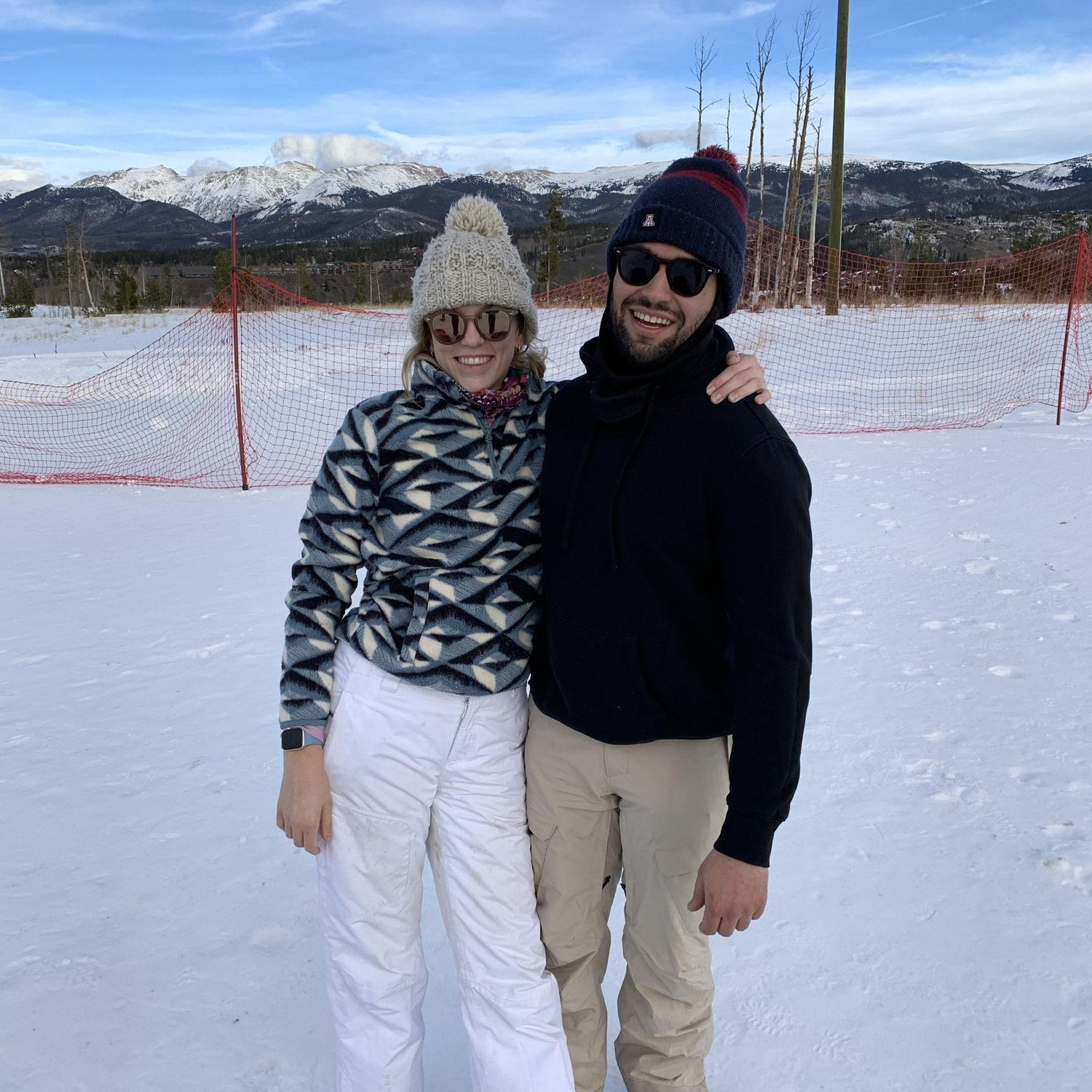 November 2022 - This was KP's first time sledding!