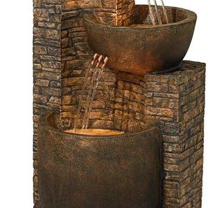 Mason 35" High Faux Stone Floor Indoor Fountain