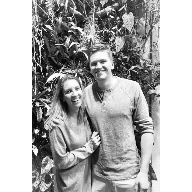 Our first picture ever together at the Academy of Sciences Nightlife, taken by Ian's roommate and one of our best friends, Justine Ma