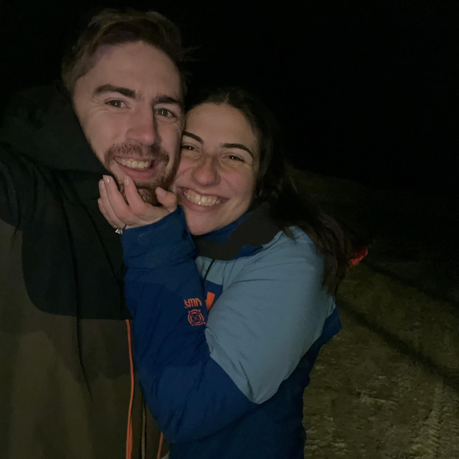 Proposal during the Geminids meteor shower in Denmark, ME