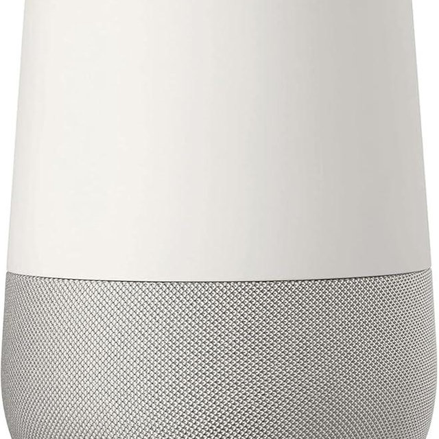 Google Home Smart Speaker (South Korea Model) – Voice-Controlled Wi-Fi Speaker Assistant, White/Slate, No US Plug, Adapter Needed, Works with Nest, Chromecast, Smart Home Audio Hub