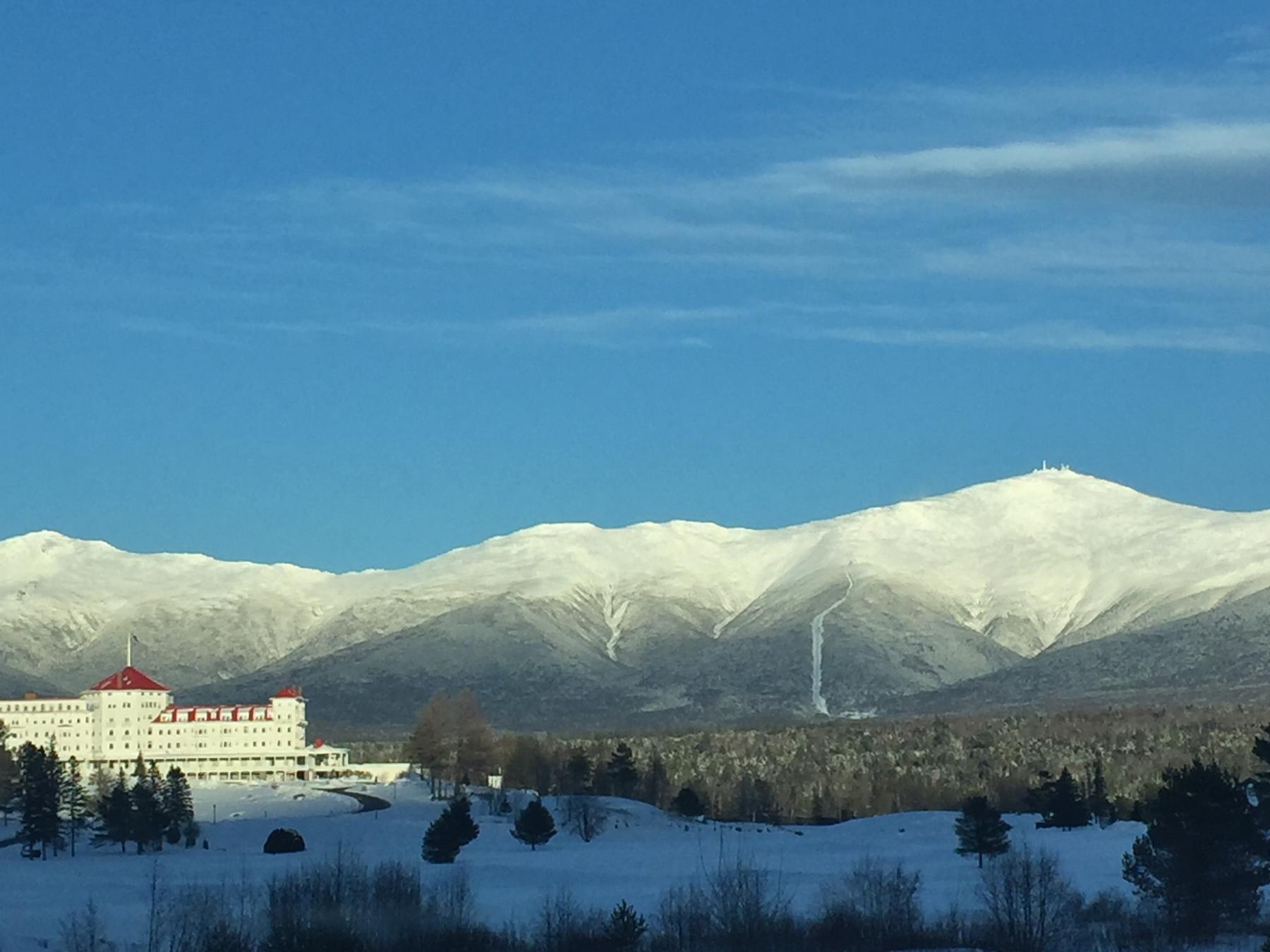 The beauty of the white mountains