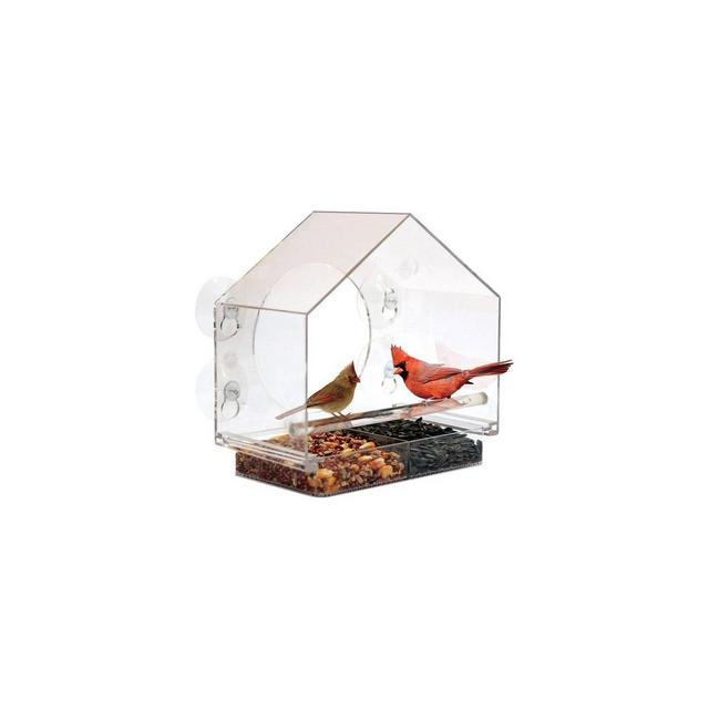 Backyard Expressions 8" House Window Bird Feeder