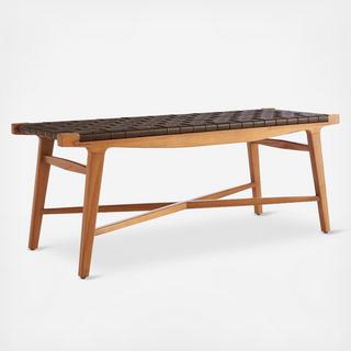 Taj Leather Strap Bench