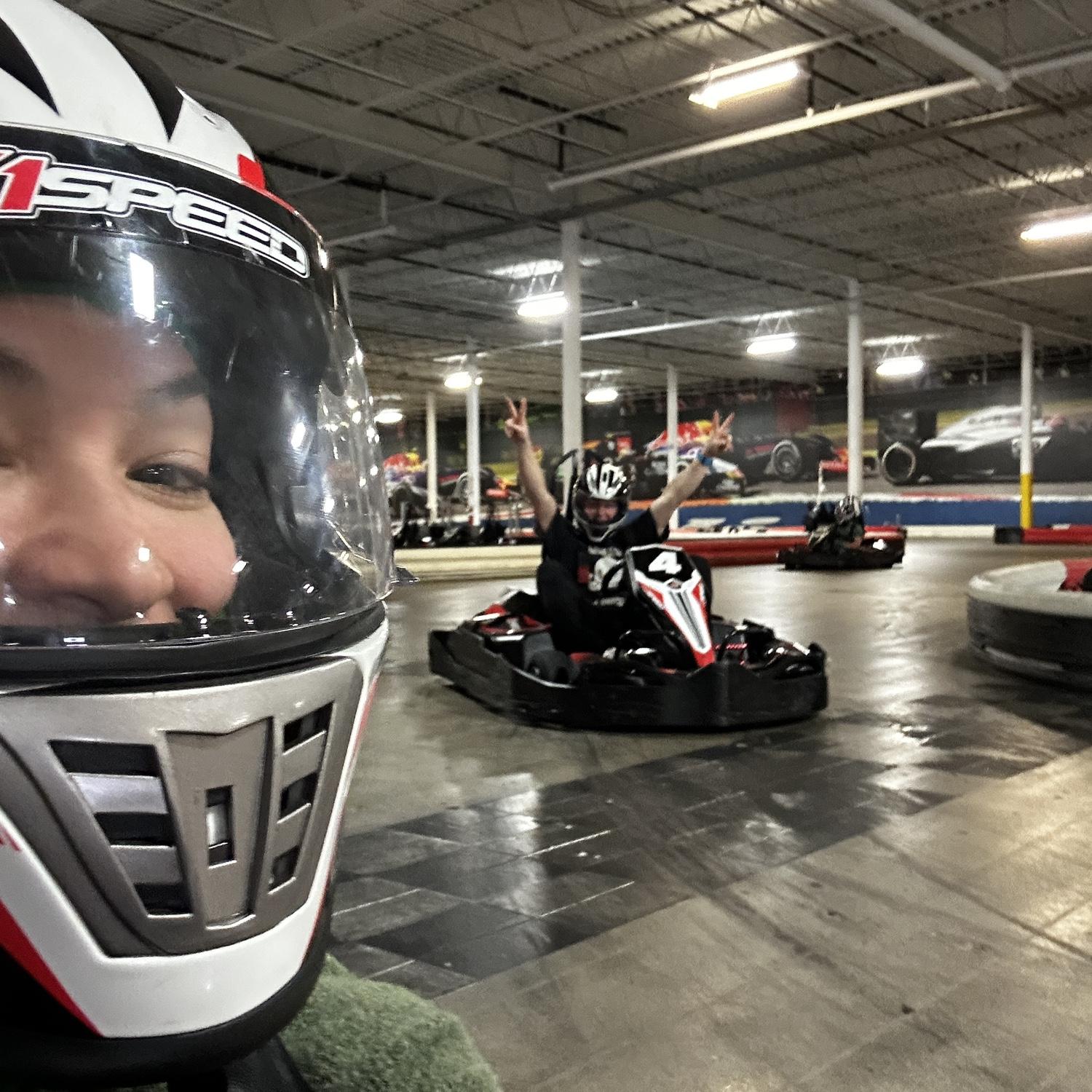 Indoor Racing for Katie’s birthday