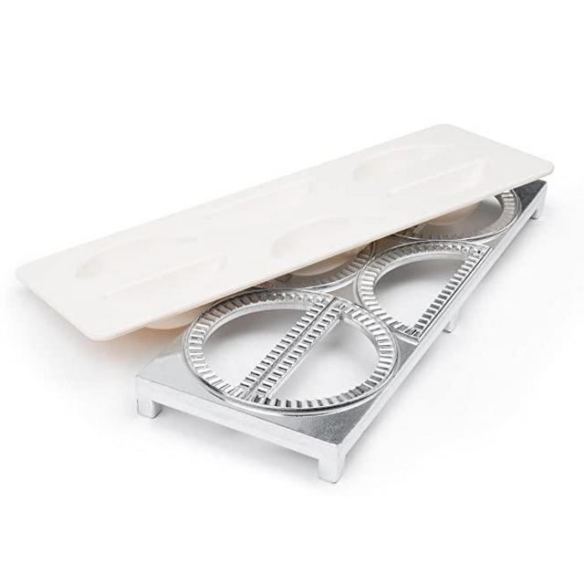 Fox Run Pierogi Maker, 4 x 10.5 x 1 inches, Metallic