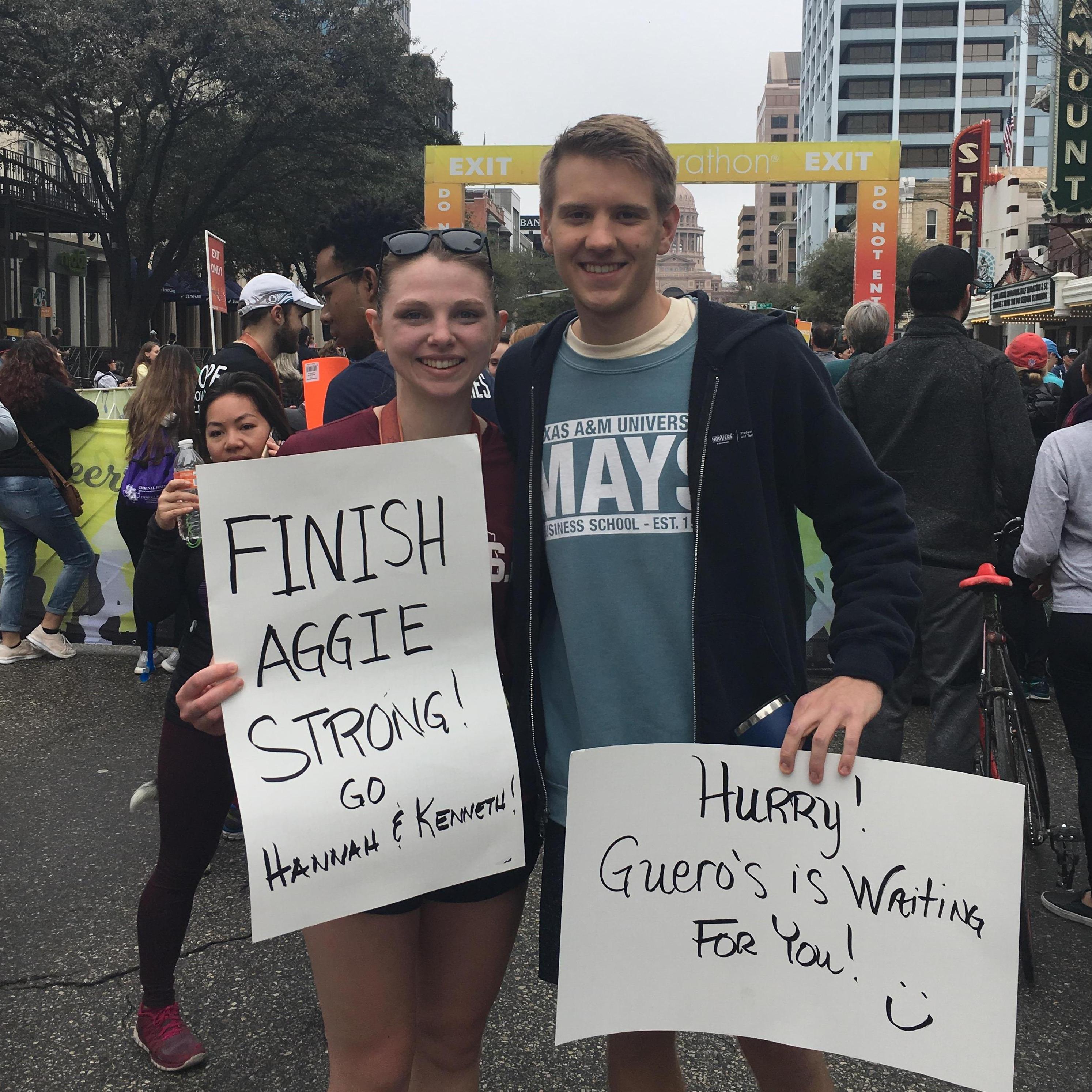 Hannah's first marathon