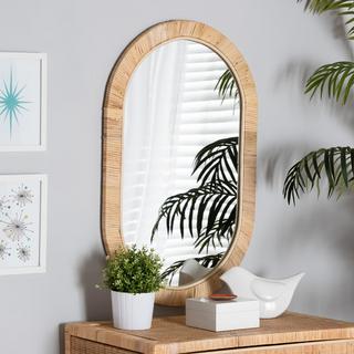 Bella Modern Bohemian Oval Mirror