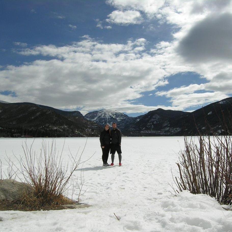In the middle of the mountains in Grand Lake, Colorado - 2018