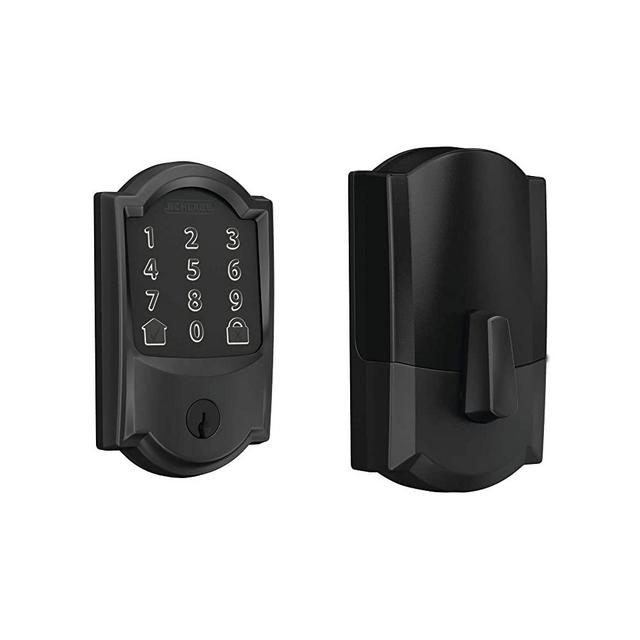 Schlage BE489WB CAM 622 Encode Deadbolt Smart Lock | WiFi Touchscreen Keypad, Matte Black