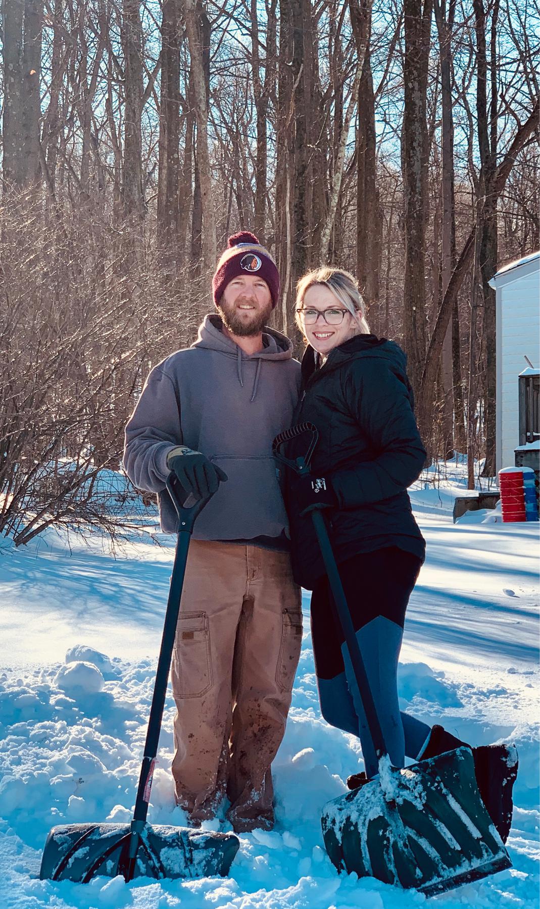 Shoveling snow ⛄️