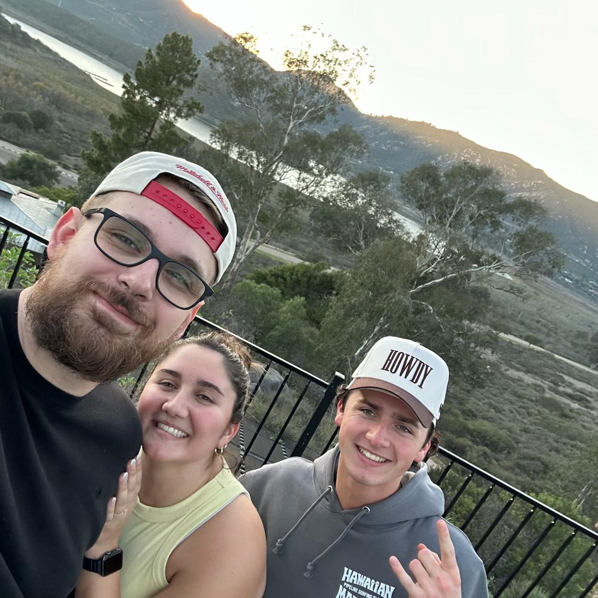 The view from the Airbnb in San Diego for Kenzie's family trip