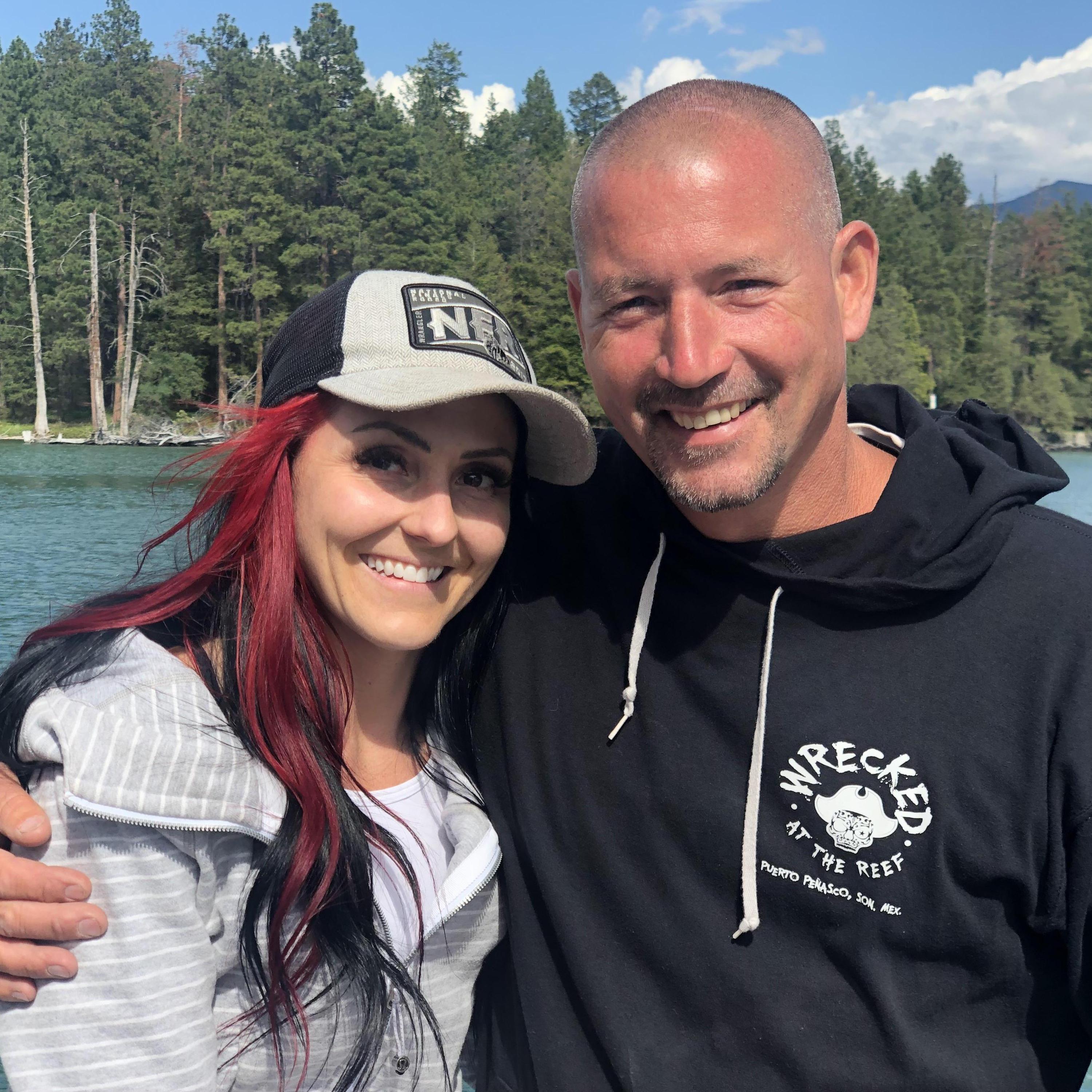 ENJOYING THE SUMMER OUT ON OUR BOAT AT FLATHEAD LAKE