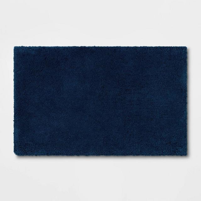 21"x34" Bath Rug Dark Blue - Threshold Signature™