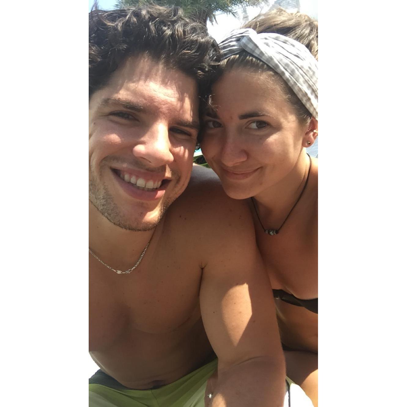 Miami pool days with friends.
