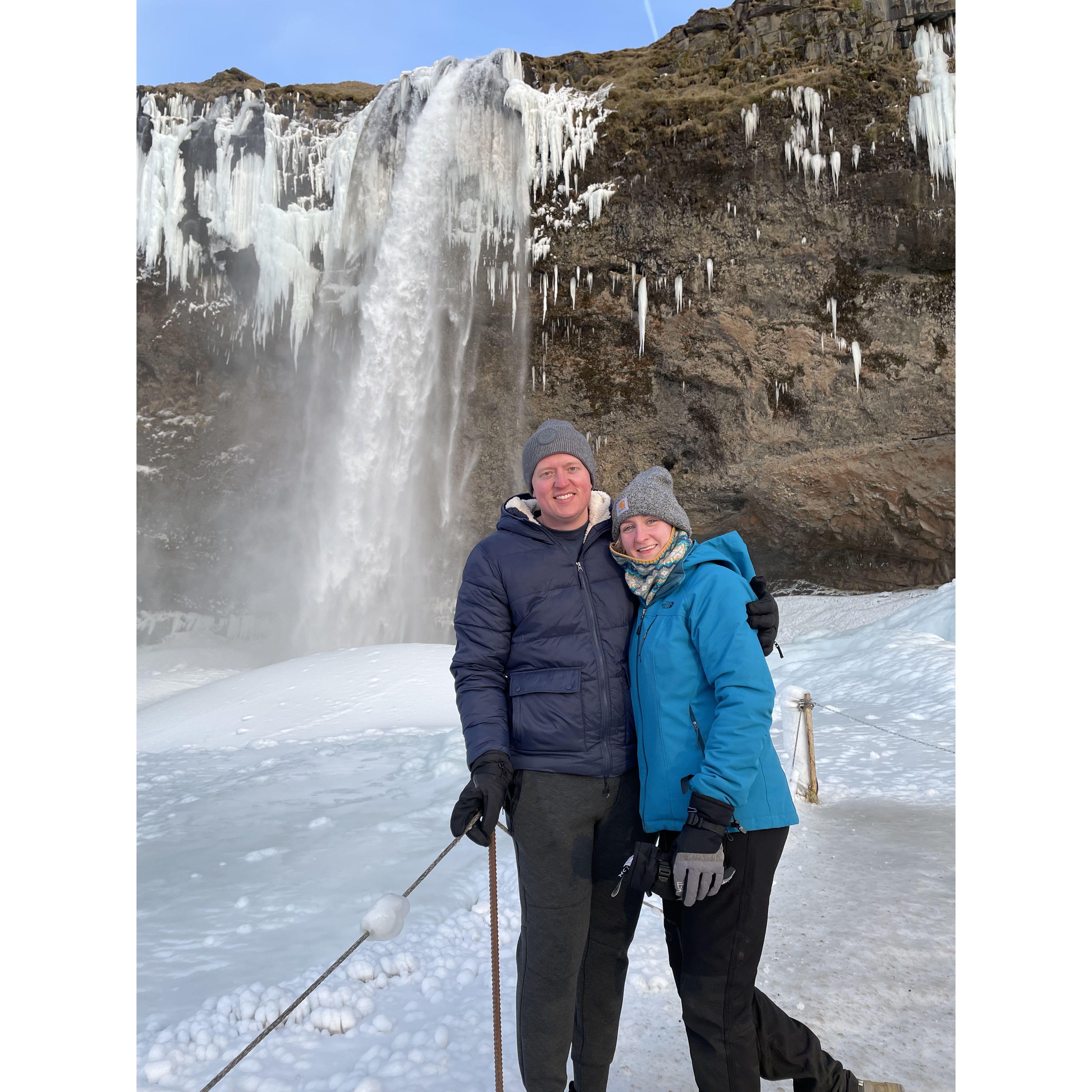 Exploring waterfalls in Iceland!